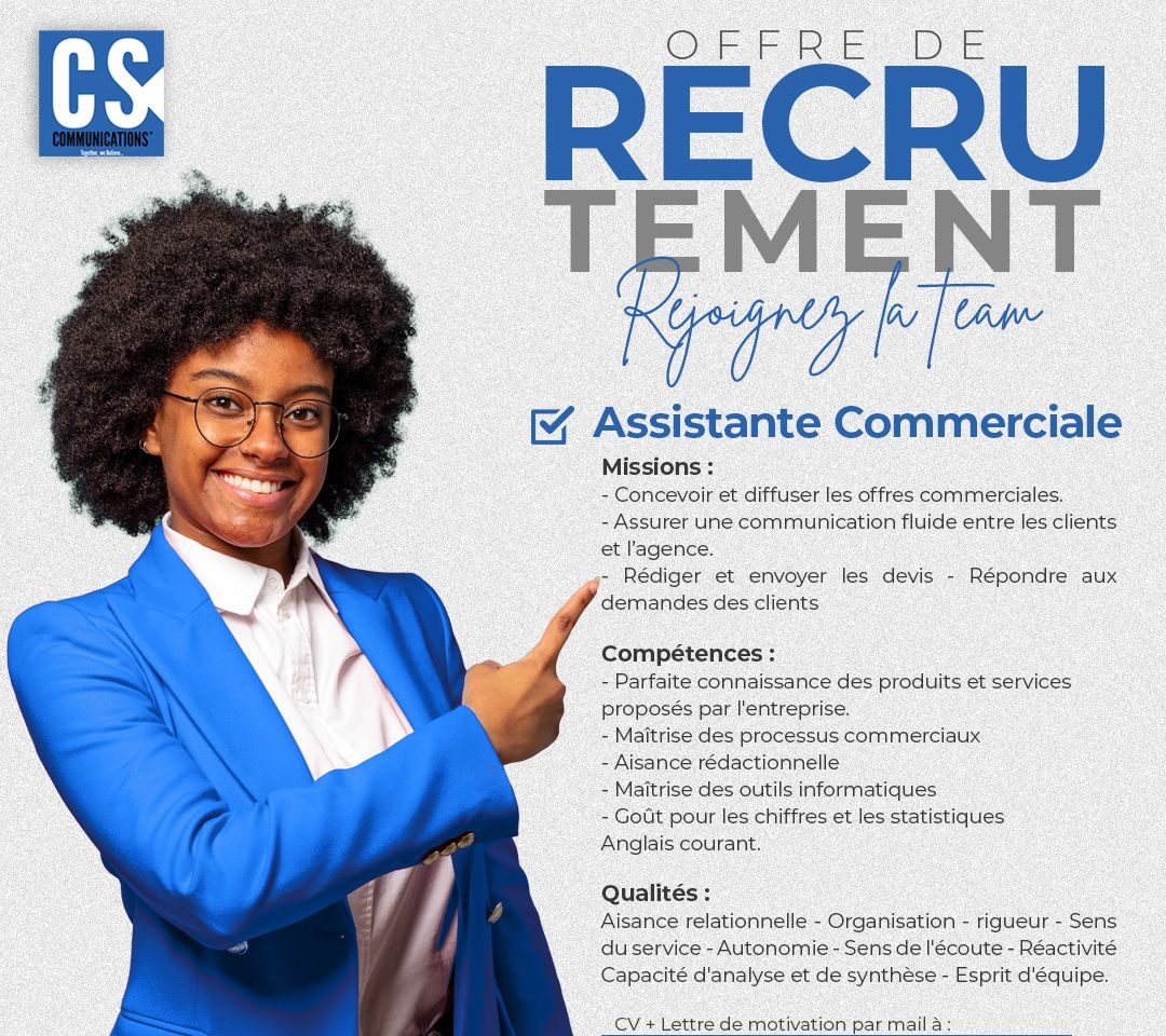 Lire la suite à propos de l’article Assistant(e) commercial(e)